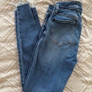 High rise skinny jeans